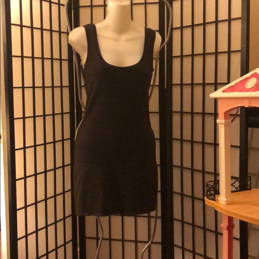 Tight brown dress
